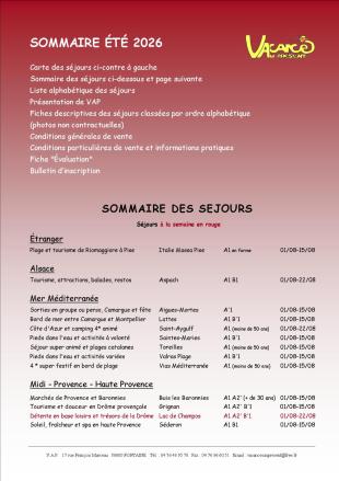 AB) SOMMAIRE ETE 2026 RECTO